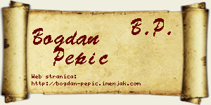 Bogdan Pepić vizit kartica